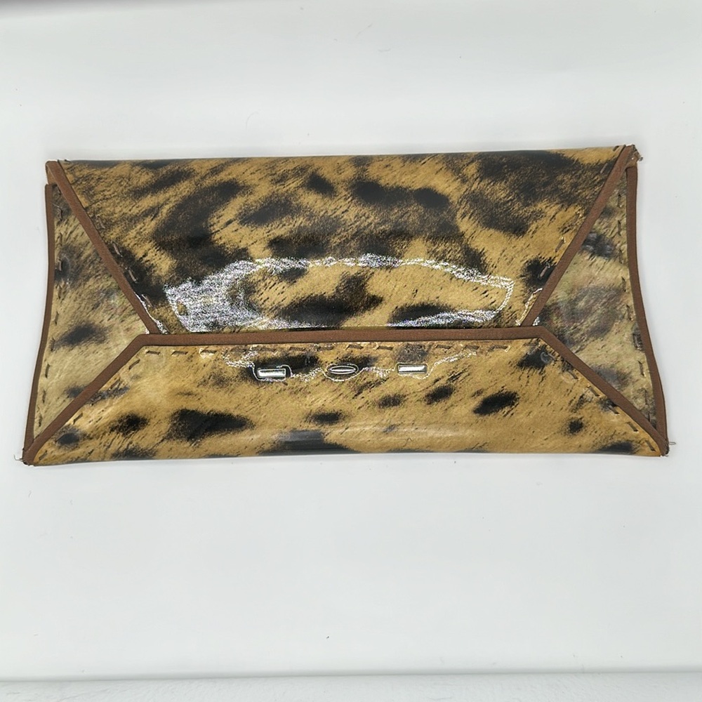 VBH Manila tiger pattern envelope fancy evening clutch purse